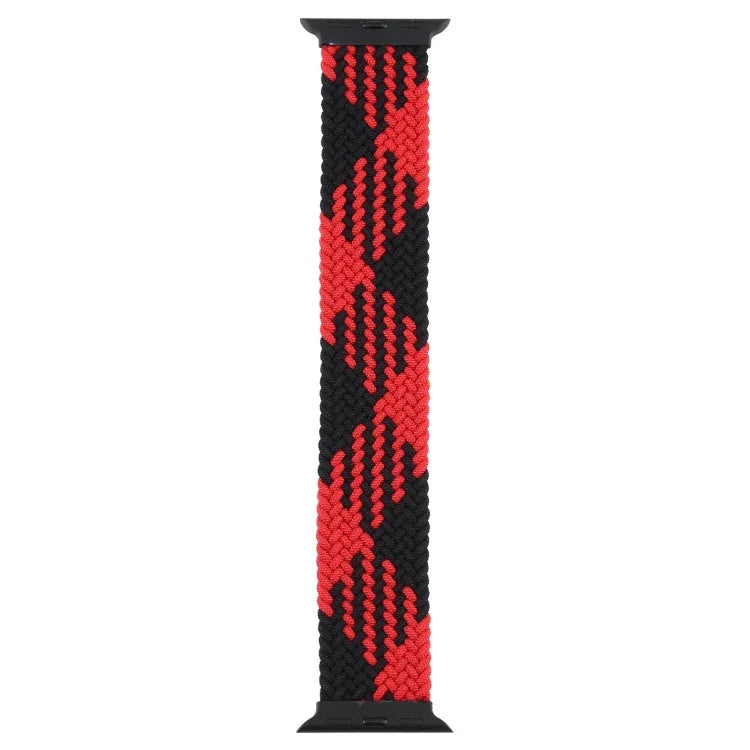 Plastic Buckle Mixed Color Nylon Braided Single Loop Replacement Watchbands For Apple Watch Series 6 & SE & 5 & 4 40mm / 3 & 2 & 1 38mm, S, M, L, XL