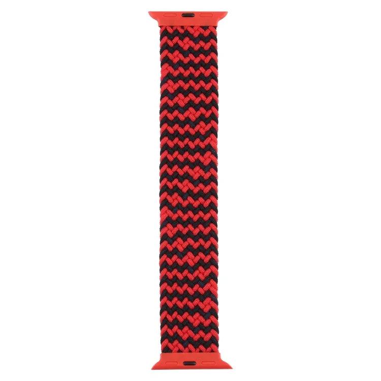 Plastic Buckle Mixed Color Nylon Braided Single Loop Replacement Watchbands For Apple Watch Series 6 & SE & 5 & 4 40mm / 3 & 2 & 1 38mm, S, M, L, XL