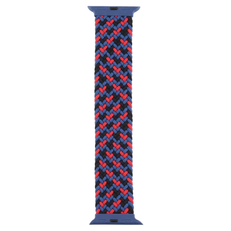 Plastic Buckle Mixed Color Nylon Braided Single Loop Replacement Watchbands For Apple Watch Series 6 & SE & 5 & 4 40mm / 3 & 2 & 1 38mm, S, M, L, XL