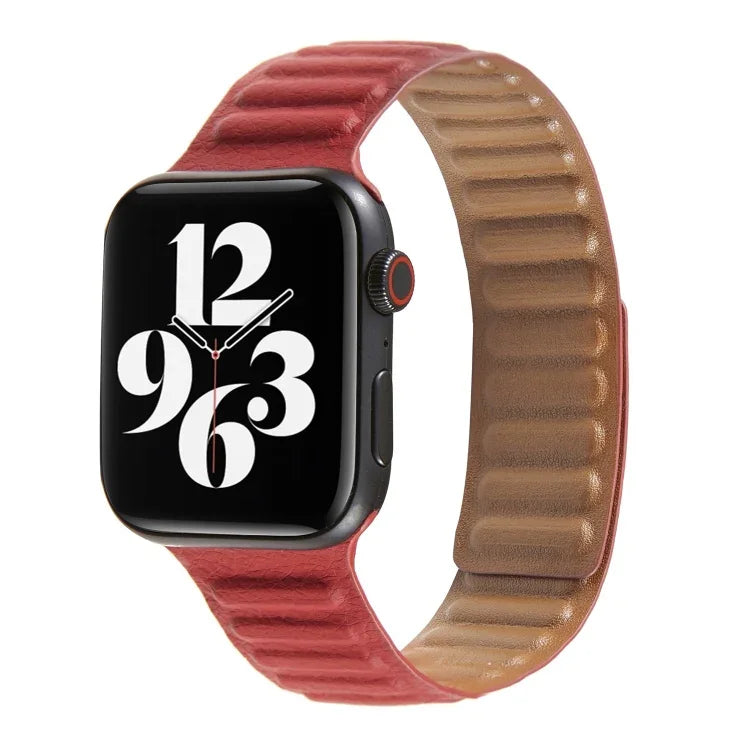 Loop Leather Watchband For Apple Watch Series 6 & SE & 5 & 4 40mm / 3 & 2 & 1 38mm, For Apple Watch Series 7 41mm / 6 & SE & 5 & 4 40mm / 3 & 2 & 1 38mm