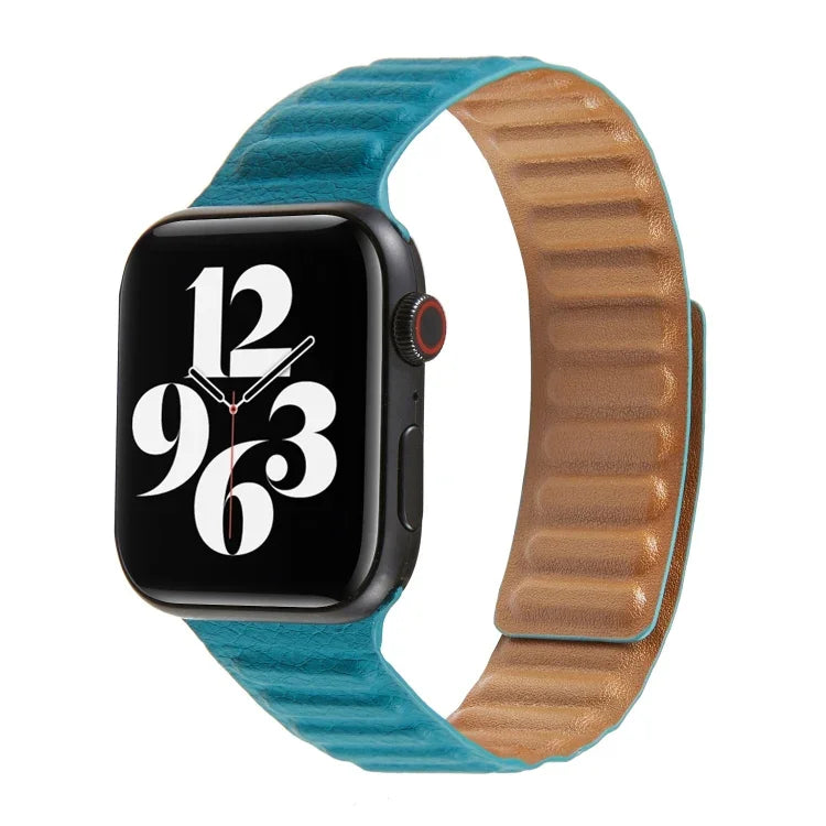 Loop Leather Watchband For Apple Watch Series 6 & SE & 5 & 4 44mm / 3 & 2 & 1 42mm, For Apple Watch Series 7 45mm / 6 & SE & 5 & 4 44mm / 3 & 2 & 1 42mm