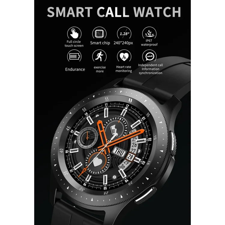 W68 1.54 inch Touch Screen IP67 Waterproof Smart Bracelet, Support Blood Oxygen Monitoring / Bluetooth Call / Heart Rate Monitoring, Style: Steel Strap