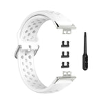 For Huawei Watch Fit 18mm Sport Style Silicone Solid Color Replacement Strap Watchband