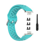 For Huawei Watch Fit 18mm Sport Style Silicone Solid Color Replacement Strap Watchband