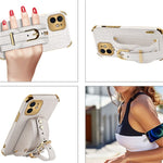 Electroplated TPU Crocodile Pattern Leather Case with Wrist Strap, For iPhone 12 mini, For iPhone 12, For iPhone 12 Pro, For iPhone 12 Pro Max