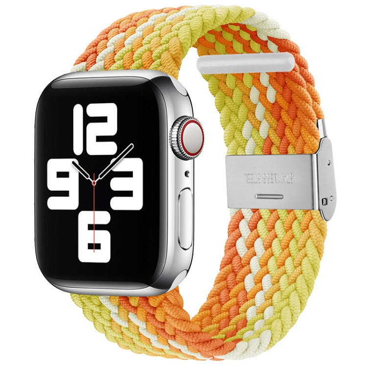 Braided + Stainless Steel Replacement Watchbands For Apple Watch Series 6 & SE & 5 & 4 40mm / 3 & 2 & 1 38mm, For Apple Watch Series 7 41mm / 6 & SE & 5 & 4 40mm, For Apple Watch Series 8&7 41mm / SE 2&6&SE&5&4 40mm / 3&2&1 38mm                        ...