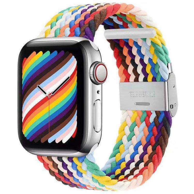 Braided + Stainless Steel Replacement Watchbands For Apple Watch Series 6 & SE & 5 & 4 44mm / 3 & 2 & 1 42mm, For Apple Watch Ultra 49mm / Series 8&7 45mm / SE 2&6&SE&5&4 44mm / 3&2&1 42mm, For Apple Watch Series 7 45mm / 6 & SE & 5 & 4 44mm           ...