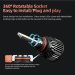 2 PCS DC9-36V / 25W / 6000K / 2500LM IP68 Waterproof Car LED Headlight, F2 9005 / HB3 / H10