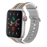 Silicone Replaceable Watch Strap, For Apple Watch Ultra 49mm / Series 8&7 45mm / SE 2&6&SE&5&4 44mm / 3&2&1 42mm, For Apple Watch Series 8&7 41mm / SE 2&6&SE&5&4 40mm / 3&2&1 38mm, For Apple Watch Series 7 45mm / 6 & SE & 5 & 4 44mm / 3 & 2 & 1 42mm   ...