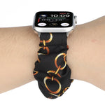 Fabric Hair Ring Replacement Strap Watchband For, Apple Watch Series 8&7 45mm / SE 2&6&SE&5&4 44mm / 3&2&1 42mm, Apple Watch Series 8&7 41mm / SE 2&6&SE&5&4 40mm / 3&2&1 38mm