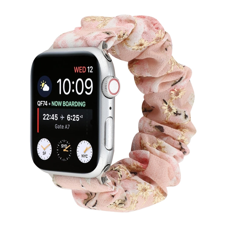 Fabric Hair Ring Replacement Strap Watchband, For Apple Watch Ultra 49mm / Series 8&7 45mm / SE 2&6&SE&5&4 44mm / 3&2&1 42mm, For Apple Watch Series 8&7 41mm / SE 2&6&SE&5&4 40mm / 3&2&1 38mm