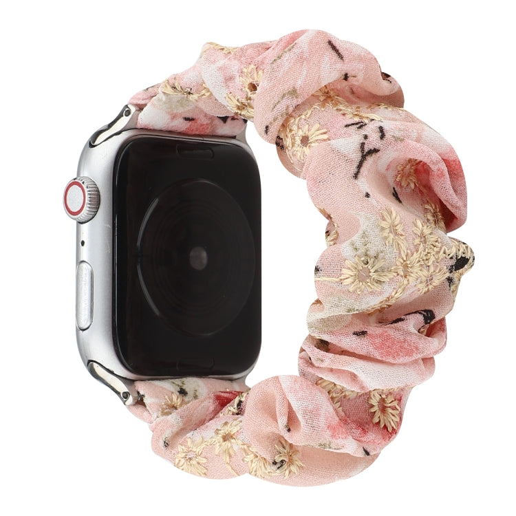 Fabric Hair Ring Replacement Strap Watchband, For Apple Watch Ultra 49mm / Series 8&7 45mm / SE 2&6&SE&5&4 44mm / 3&2&1 42mm, For Apple Watch Series 8&7 41mm / SE 2&6&SE&5&4 40mm / 3&2&1 38mm