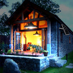 Smart Induction 2 in 1 112LEDs Solar Light Indoor and Outdoor Garden Garage LED Lamp, 2 in 1 White Light, 2 in 1 Warm Light