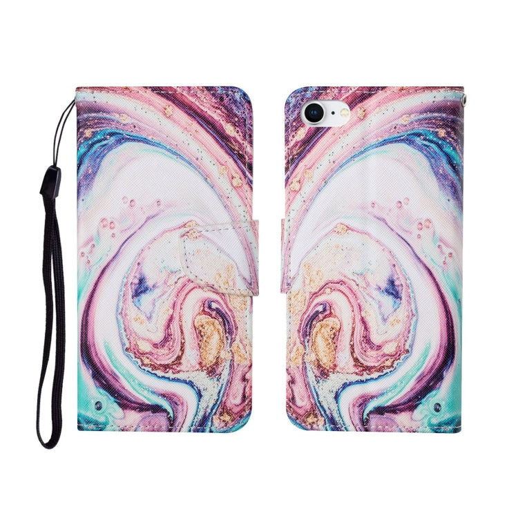 Painted Pattern Horizontal Flip Leathe Case, For iPhone SE (2020)/ 7 /8, For iPhone X, For iPhone XR