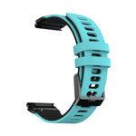 For Garmin Fenix 6X Two-color Silicone Quick Release Replacement Strap Watchband, For Garmin Fenix 6X