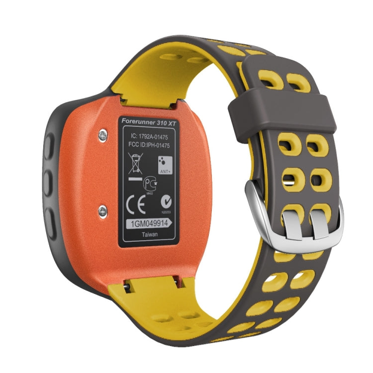 For Garmin Forerunner 310XT Two-color Silicone Replacement Strap Watchband