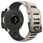 For Garmin Instinct / Instinct Esports Two-color Silicone Replacement Strap Watchband