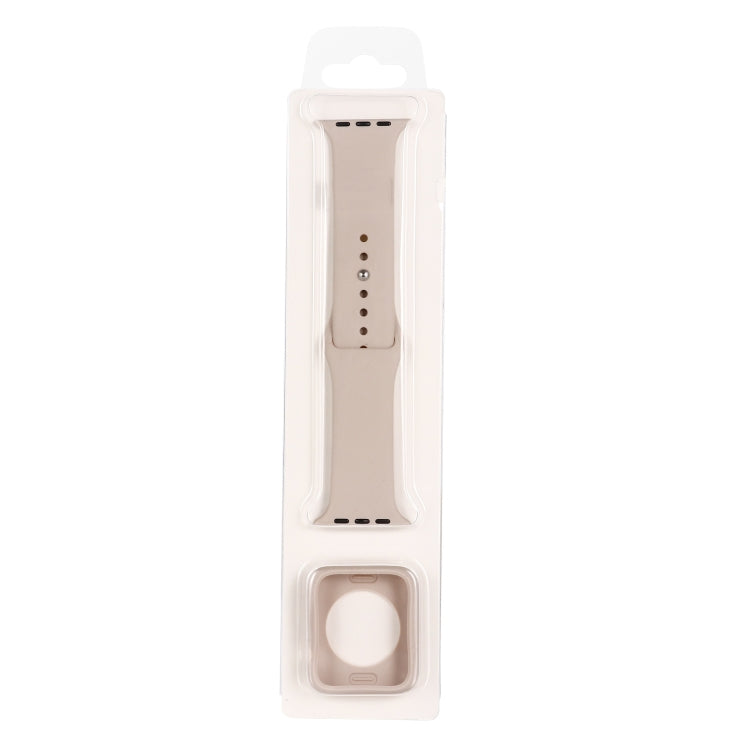 Silicone Replacement Strap Watchband + Watch Protective Case Set, For Apple Watch Series 9 / 8 / 7 41mm, For Apple Watch Series 9 / 8 / 7 45mm