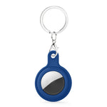 Gel Leather Case Cover with Switchable Keychain Ring for AirTag 2nd Gen / AirTag 1st Gen
