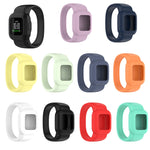 For Garmin Vivofit JR3 No Buckle Silicone Pure Color Replacement Watchband, S, L