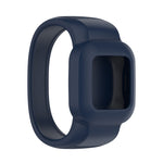 For Garmin Vivofit JR3 No Buckle Silicone Pure Color Replacement Watchband, S, L