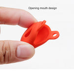 Hollow Anti-scratch Silicone Shockproof Protective Cover Case with Keychain Hook Loop, For AirTag