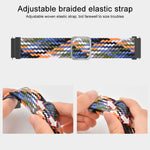 Adjustable Nylon Braided Elasticity Replacement Strap Watchband, For Huami Amazfit Bip U Pro