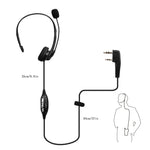 RETEVIS TK 2 Pin PTT Headphone Microphone for H-777 / RT-5R / RT-5RV / RT-B6, TK