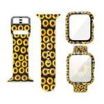 Silicone Printing Integrated Replacement Watch Case Watchband, For Apple Watch Series 6 / 5 / 4 / Watch SE 44mm, For Apple Watch Series 6 / 5 / 4 / Watch SE 40mm, For Apple Watch Series 3 & 2 & 1 42mm