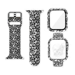 Silicone Printing Integrated Replacement Watch Case Watchband, For Apple Watch Series 3 & 2 & 1 38mm