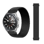 For Samsung Galaxy Watch 46mm Adjustable Nylon Braided Elasticity Replacement Strap Watchband, 165mm