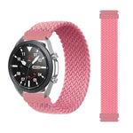 For Samsung Galaxy Watch 3 45mm Adjustable Nylon Braided Elasticity Replacement Strap Watchband, 165mm