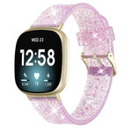 Glitter Powder Silicone Replacement Strap Watchband, For Fitbit Versa 3