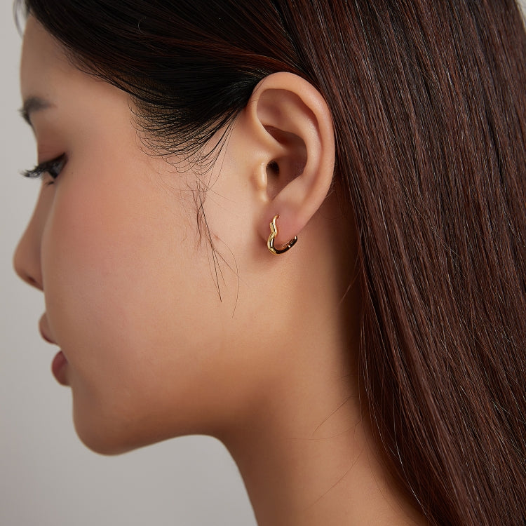 S925 Sterling Silver Heart-shaped Hollow Ear Stud Women Earrings, Heart-shaped Hollow(Gold), Heart-shaped Hollow(Silver)
