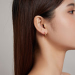 S925 Sterling Silver Heart-shaped Hollow Ear Stud Women Earrings, Heart-shaped Hollow(Gold), Heart-shaped Hollow(Silver)