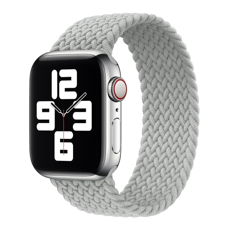 Metal Head Braided Nylon Solid Color Replacement Strap Watchband For Apple Watch Series 6 & SE & 5 & 4 44mm / 3 & 2 & 1 42mm, XS 135mm, S 145mm, M 155mm