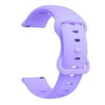 Butterfly Buckle Silicone Replacement Strap Watchband, 20mm For Samsung Galaxy Watch Active 3 41mm, 22mm For Samsung Galaxy Watch Active 3 45mm