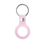 Mutural PU Leather Protective Case with Key Ring for AirTag 2nd Gen / AirTag 1st Gen