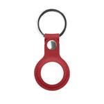 Mutural PU Leather Protective Case with Key Ring for AirTag 2nd Gen / AirTag 1st Gen
