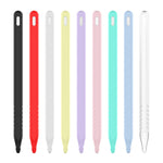 3 in 1 Pure Color Silicone Stylus Pen Protective Case Set for Apple Pencil 2