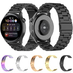 For Huawei Watch 3 / 3 Pro 22mm Three-beads Steel Replacement Strap Watchband