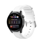 For Huawei Watch 3 / 3 Pro 22mm Round Tail Leather Replacement Strap Watchband