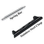 2 PCS Watchbands Stainless Steel Acoustic Ear Connector, Width: 24mm For Apple Watch Series 6 & SE & 5 & 4 44mm / 3 & 2 & 1 42mm, Width: 24mm For Apple Watch 44mm / 42mm