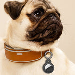 Round Shape Carbon Fiber Anti-fall Case with Keychain Ring for AirTag 2nd Gen / AirTag 1st Gen