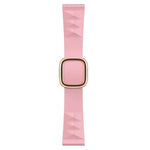 Modern Style Silicone Replacement Strap Watchband For Apple Watch Series 6 & SE & 5 & 4 40mm / 3 & 2 & 1 38mm, Black Buckle, Rose Gold Buckle, Silver Buckle