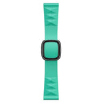 Modern Style Silicone Replacement Strap Watchband For Apple Watch Series 6 & SE & 5 & 4 44mm / 3 & 2 & 1 42mm, Black Buckle, Rose Gold Buckle, Silver Buckle