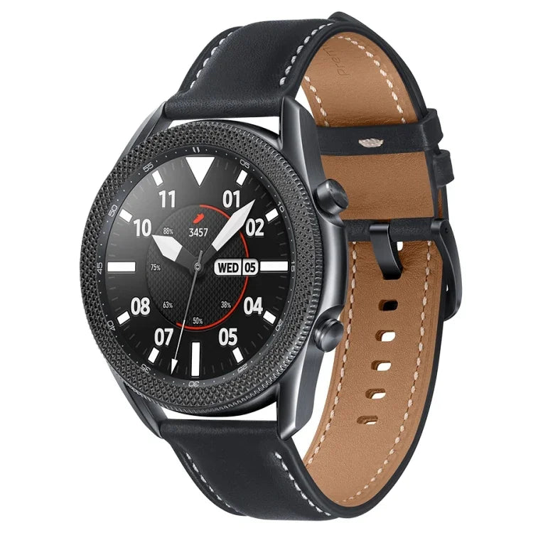 Smart Watch Rhombus Texture Bezel Ring, For Samsung Galaxy Watch 3 41mm, For Samsung Galaxy Watch 3 45mm