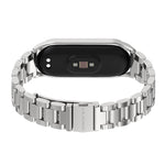 For Xiaomi Mi Band 6 / 5 CS Mijobs CS Metal Three Bead Stainless Steel Watch Band