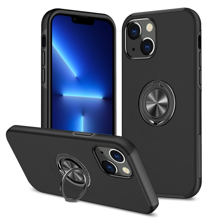 PC + TPU Shockproof Magnetic Protective Case with Invisible Ring Holder, For iPhone 13 mini, For iPhone 13, For iPhone 13 Pro, For iPhone 13 Pro Max