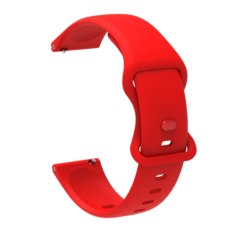 For Amazfit GTS 2e Butterfly Buckle Silicone Replacement Strap Watchband, 20mm, 22mm